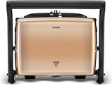 Karaca Gastro Grill Glass Premium 2400W Tost Makinesi Mineral Gold