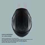 Nexx SX.100R Hungry Miles Full Face Nardo Gri Motosiklet Kaskı