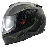 NEXX Y.100 B-SIDE MAT SİYAH-YEŞİL KASK