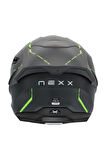 Y.100r React Mat Gri-yeşil Kask