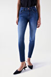 Salsa Jeans Orta Bel Dar Paça Standart İndigo Kadın Denim Pantolon 21005368-Destiny Skinny