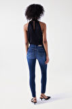 Salsa Jeans Orta Bel Dar Paça Standart İndigo Kadın Denim Pantolon 21005368-Destiny Skinny
