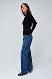 Salsa Jeans V Yaka Standart Düz Siyah Kazak Kadın 21008811