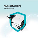 Ttec Şarj Akım Korumalı 10A/250V Amerikan İngiltere Avrupa Tipi Priz Dönüştürücü Seyahat Adaptörü