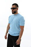 Triko Şeritli T-Shirt