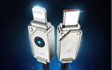 Baseus E-Marker Çipli Kopmaz Kablo 1Mt Ultra Hızlı 20W iPhone Şarj İphone 11 12 13 14 Pro Max Şarj Kablo