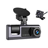 Araç içi 3 Kameralı 1080p /2.0 inç Lcd Ekranlı /Gece Görüşlü /Geri Görüş/ G-sensör /Hareket algılama