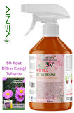VENİV AGRİCULTURE 3V Viola 500 ml Çiçeklendirici + 50 Dilber Kirpiği Tohumu – Doğanın Zarif Dokunuşu