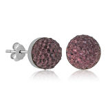 925 Ayar Gümüş Kristal Çivili Kadın Küpe T6931 (944944)