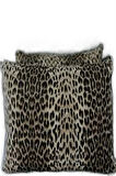 More Home Leopar Desenli Pamuklu Kumaş Kapaklı Yastık Kılıfı (2 Adet) 50 x 70 cm