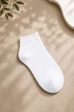 6 Çift Beyaz Patik Unisex Çorap | Pamuklu, Nefes Alan, Terletmeyen
