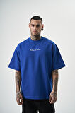 Erkek Return Nakışlı Oversize T-Shirt Saks