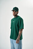 Erkek Symphony Baskılı Oversize T-Shirt Nefti