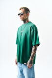 Erkek Unfuckwithable Baskılı Oversize T-Shirt Nefti