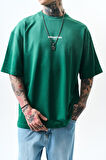Erkek Unfuckwithable Baskılı Oversize T-Shirt Nefti