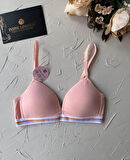 Dominant %95 Pamuklu Balensiz İnce Askılı Genç Kız 2'li Alıştırma Sütyeni