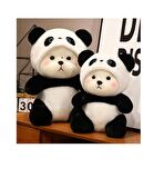 70 Cm Kapşonlu Uykumcuk Peluş Ayıcık Panda 