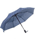 Marlux Mavi Desenli Tam Otomatik Unisex Şemsiye