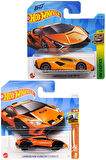 2 Araç Hot Wheels Set - Lamborghini Huracan Sterrato & Lamborghini Sian FKP 37 (1/64)