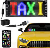 Monozone  Araç Car Led Ekran Tabelaları Kayan Yazı Kişiselleştirilebilir Uygulama Kontrolü(17-7cm)