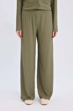 DeFacto Bürümcük Pantolon Straight Fit Beli Lastikli Basic Düz Geniş Bol Paça D7522AX24AUKH82