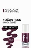 Flormar Yoğun Renk Veren Parlak Oje (Koyu Mor) - Full Color Nail Enamel - FC73 CULTURE - 8690604593231