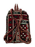 Kilim Desenli El Yapımı Sırt Çantası – Etnik Tasarım, Dayanıklı ve Katlanabilir
