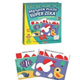 Eğitici Manyetik Parçalar ile Puzzle Yapma Seti - Manyetik Montessori Puzzle Oluşturma