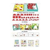 Eğitici Manyetik Parçalar ile Puzzle Yapma Seti - Manyetik Montessori Puzzle Oluşturma