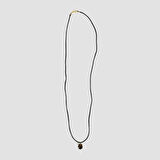 Uretti - Tuğba 6667 - El Yapımı Doğal Taş Kaplan Gözü Kolye - 35 cm