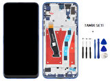 Huawei Y9 Prime 2019 Uyumlu Lcd Ekran Dokunmatik SERVİS Orijinali ÇITALI MAVİ + TAMİR SETİ