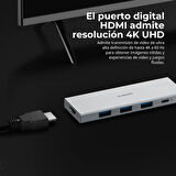 Xiaomi Type C 5 in 1 Dönüştürücü Çoğaltıcı HUB Docking Station