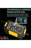 12v 6a Akıllı Araba Motosiklet Lcd Ekran Araç Akü Onarım Hızlı Şarj Cihazı Islak Kuru Jel Kurşunasit