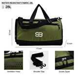 Ayakkabı Gözlü Orta Boy Unisex Haki Spor Fitness Ve Seyahat Çantası