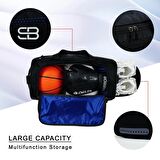 Ayakkabı Gözlü Orta Boy Unisex Siyah Spor Fitness Ve Seyahat Çantası