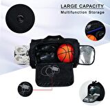 Ayakkabı Gözlü Termoslu Orta Boy Unisex Spor Fitness Ve Seyahat Çantası