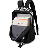 DZC KUZENLER AVM BEZ SIRT ÇANTASI UNISEX GÜNLÜK BÜYÜK BOY OKUL ÇANTA 