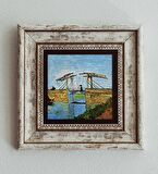 Vincent Van Gogh Çerçeveli Taş Tablo , Çerçeveli Taş Duvar Dekoru