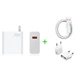 Orijinal Xiaomi Şarj Cihazı Telefon Veya Bilgisayar İçin - MDY-14-ED-120 watt + Kablo+Başlık