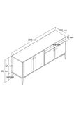 Mezza 1544 Artemis 139 cm Tv Ünitesi Hat-Antrasit