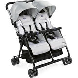 Chicco Ohlala Twin İkiz Bebek Arabası Silver