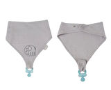 BabyJem Emzik Askılı Müslin Önlük 837 Gri