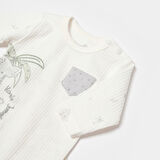 Bibaby Biorganic Koala Jungle Uzun Kol Bebek Body 56969 Gri