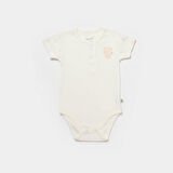 Bibaby Biorganic Koala Jungle Kısa Kol Bebek Body 56972 Pembe