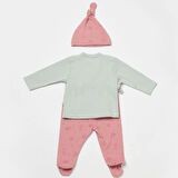 Bibaby Biorganic Modal Play With Me 3'Lü Zıbın Set 58035 Mint