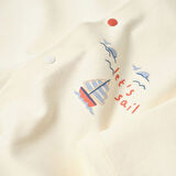 Bibaby Biorganic Sun Lets Sail Bebek Tulum 60754 Ekru Mavi