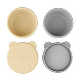 OiOi Kase Mini Bites Mellow Yellow / Powder Grey