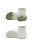 Bistyle 2'Li Penye Sneakers Çorap BS20105 Nil Ekru