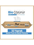 Sleepy Bio Yüzey Temizlik Havlusu 50 Adet Deniz Tuzu Yosun