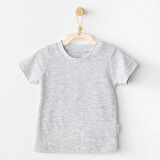 Andywawa AC25971 Casual Bebek Tişört Grey Melange